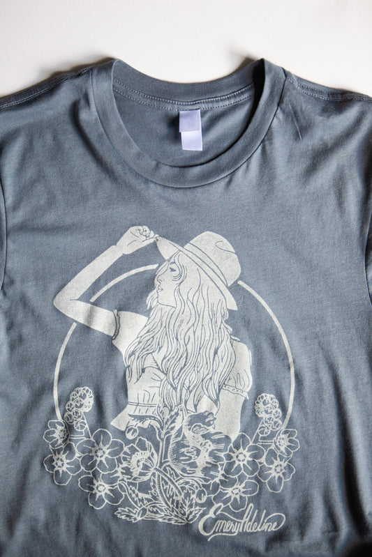 Blue Cowgirl Tee