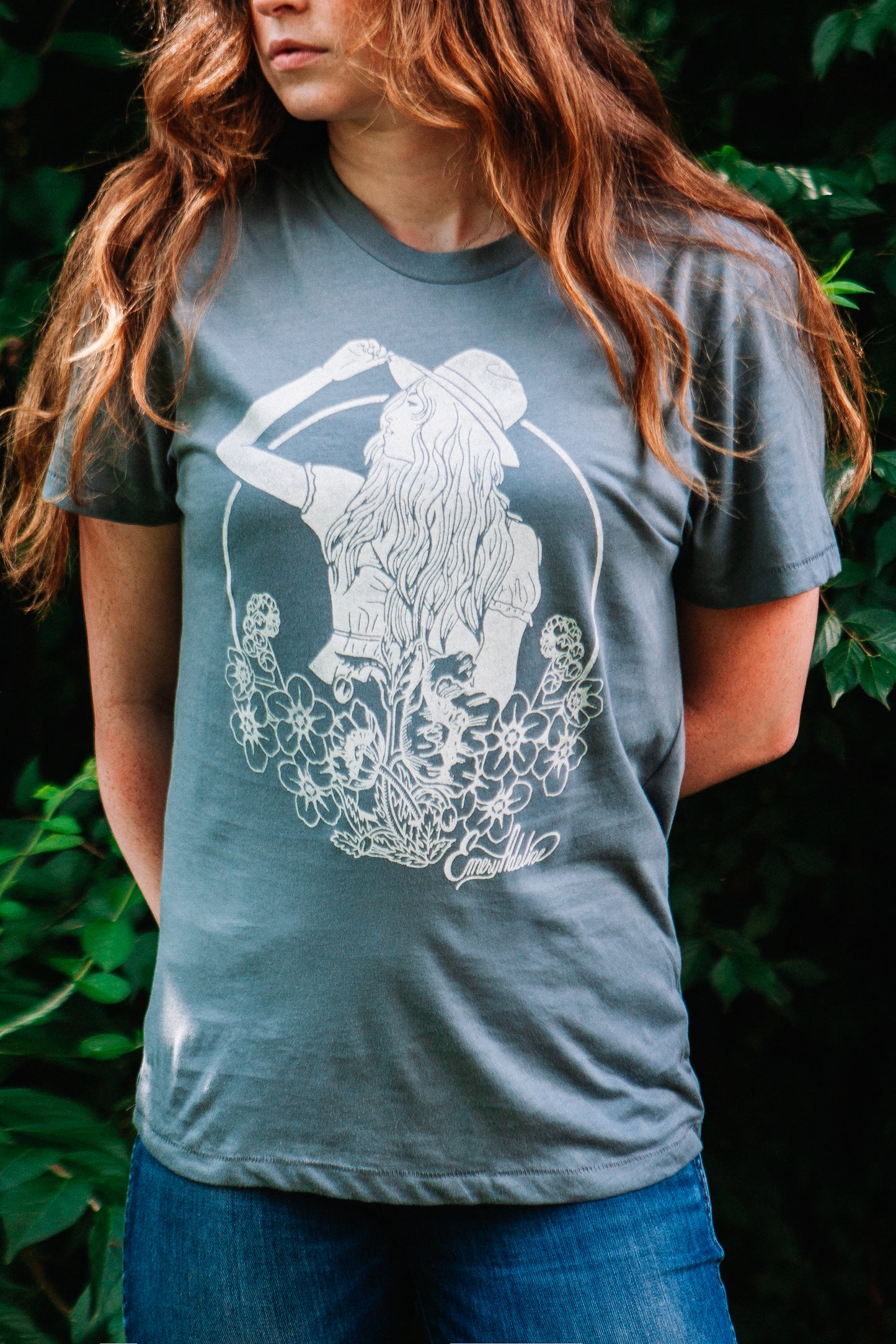 Blue Cowgirl Tee