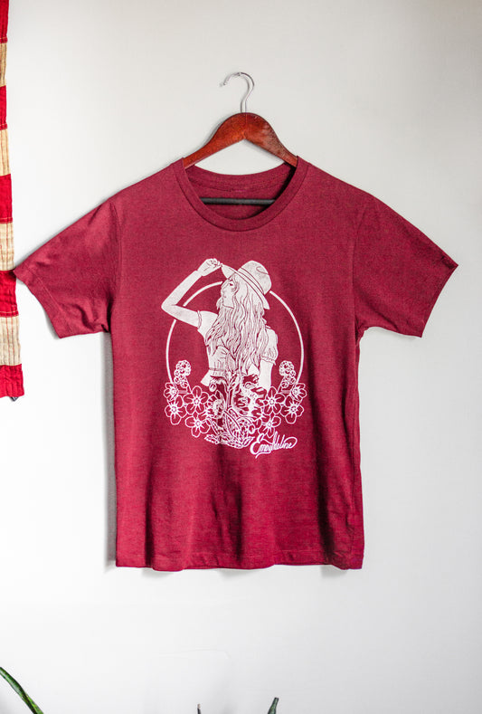Red Cowgirl Tee