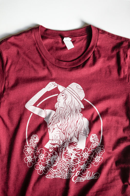 Red Cowgirl Tee